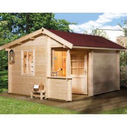 Weka Blockbohlen Saunahaus Pokka / 134 inkl. Elementsauna inkl. gratis Saunaliege Balance Weka Blockbohlen Saunahaus Pokka / 134 inkl. Elementsauna inkl. gratis Saunaliege Balance