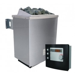 Karibu 9 kW Saunaofen inkl. Steuergerät Modern - Sparset Karibu 9 kW Saunaofen inkl. Steuergerät Modern - Sparset