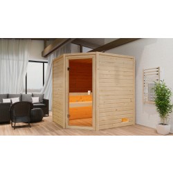 Krongart Sauna Ropi inkl. bronzierter Ganzglastür - 38 mm Massivholzsauna Krongart Sauna Ropi inkl. bronzierter Ganzglastür - 38 mm Massivholzsauna