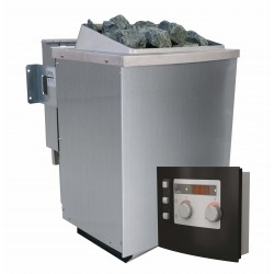 Karibu 9 kW Bio-Kombiofen Saunaofen inkl. Steuergerät Modern- Sparset Karibu 9 kW Bio-Kombiofen Saunaofen inkl. Steuergerät Modern- Sparset
