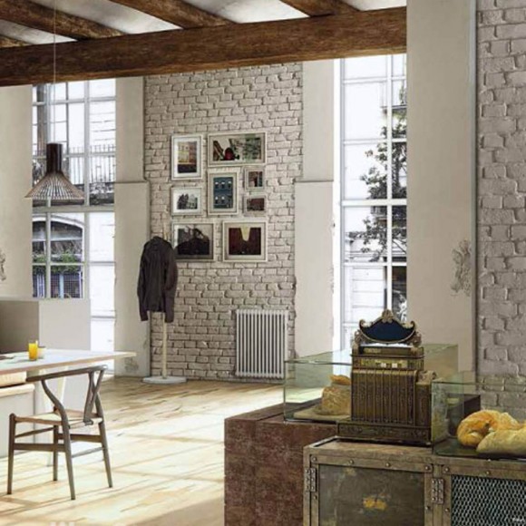 loft mit beton und klinker einrichtung, stoneslikestones steinpaneel ladrillo loft sucio 328 | mein, Design ideen