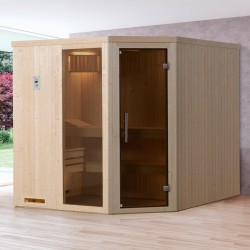 Weka Elementsauna Varberg 2 mit Eckeinstieg - 68 mm Weka Elementsauna Varberg 2 mit Eckeinstieg - 68 mm