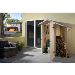 Weka 14 mm Garten- und Terrassenschrank 351 A mit Schleppdach Weka 14 mm Garten- und Terrassenschrank 351 A mit Schleppdach