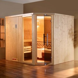 Weka Elementsauna Varberg 3 Familiensauna - 68 mm inkl. gratis Zubehörset Weka Elementsauna Varberg 3 Familiensauna - 68 mm inkl. gratis Zubehörset