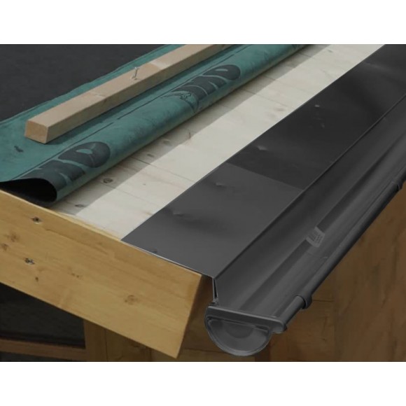 Rinneneinhang/Traufblech/Tropfblech für Gartenhäuser ...