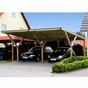 Doppelcarport bietet maximales Platzangebot Doppelcarport bietet maximales Platzangebot