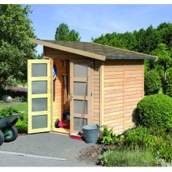 Karibu Premium Gartenhaus Amrum/Teplitz 2/3 - 19 mm Karibu Premium Gartenhaus Amrum/Teplitz 2/3 - 19 mm