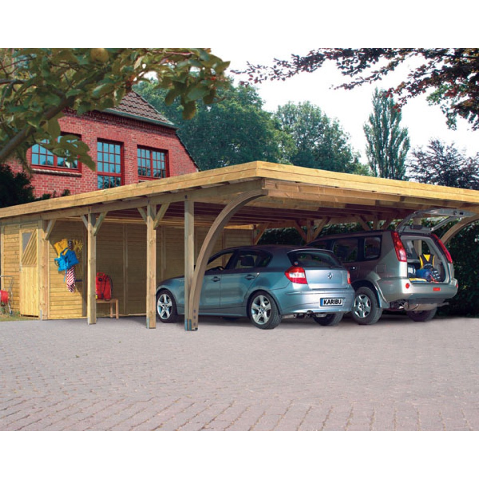 Karibu Carport Doppelcarport Classic Doppel 2