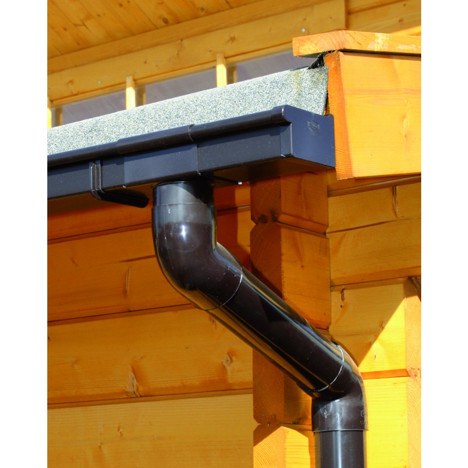 Kunststoff Dachrinnenset für Karibu Gartenhaus Mattrup karibu