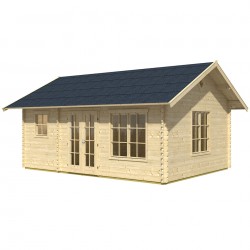 Skan Holz 45 mm Gartenhaus Esbjerg/Freizeithaus 1/2 inkl. gratis Fundamentanker/Pads Skan Holz 45 mm Gartenhaus Esbjerg/Freizeithaus 1/2 inkl. gratis Fundamentanker/Pads