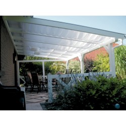Skan Holz Sonnensegel für Terrassenüberdachung 434 cm breit Skan Holz Sonnensegel für Terrassenüberdachung 434 cm breit