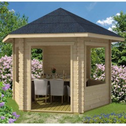 Skan Holz 28 mm Gartenhaus Madeira 1 inkl. gratis Fundamentanker/Pads Skan Holz 28 mm Gartenhaus Madeira 1 inkl. gratis Fundamentanker/Pads