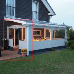 Skan Holz Polyester Partyzeltwände für Terrassenüberdachungen aus Leimholz für die Seite (freistehend) Skan Holz Polyester Partyzeltwände für Terrassenüberdachungen aus Leimholz für die Seite (freistehend)
