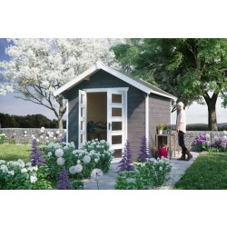 Skan Holz Gartenhaus Hengelo - 28 mm inkl. gratis Fundamentanker/Pads Skan Holz Gartenhaus Hengelo - 28 mm inkl. gratis Fundamentanker/Pads
