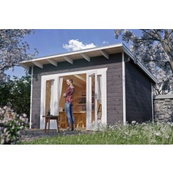 Skan Holz 28 mm Gartenhaus Ostende 1 inkl. gratis Fundamentanker/Pads Skan Holz 28 mm Gartenhaus Ostende 1 inkl. gratis Fundamentanker/Pads