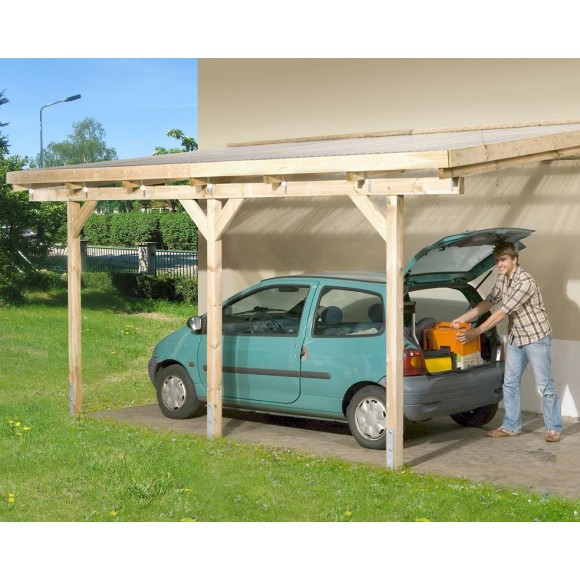 Weka Anlehn-Carport | mein-gartenshop24.de Weka Anlehn-Carport | mein-gartenshop24.de