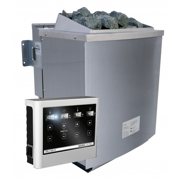 Karibu 9 kW Bio-Kombiofen Saunaofen inkl. Steuergerät EASY - Sparset