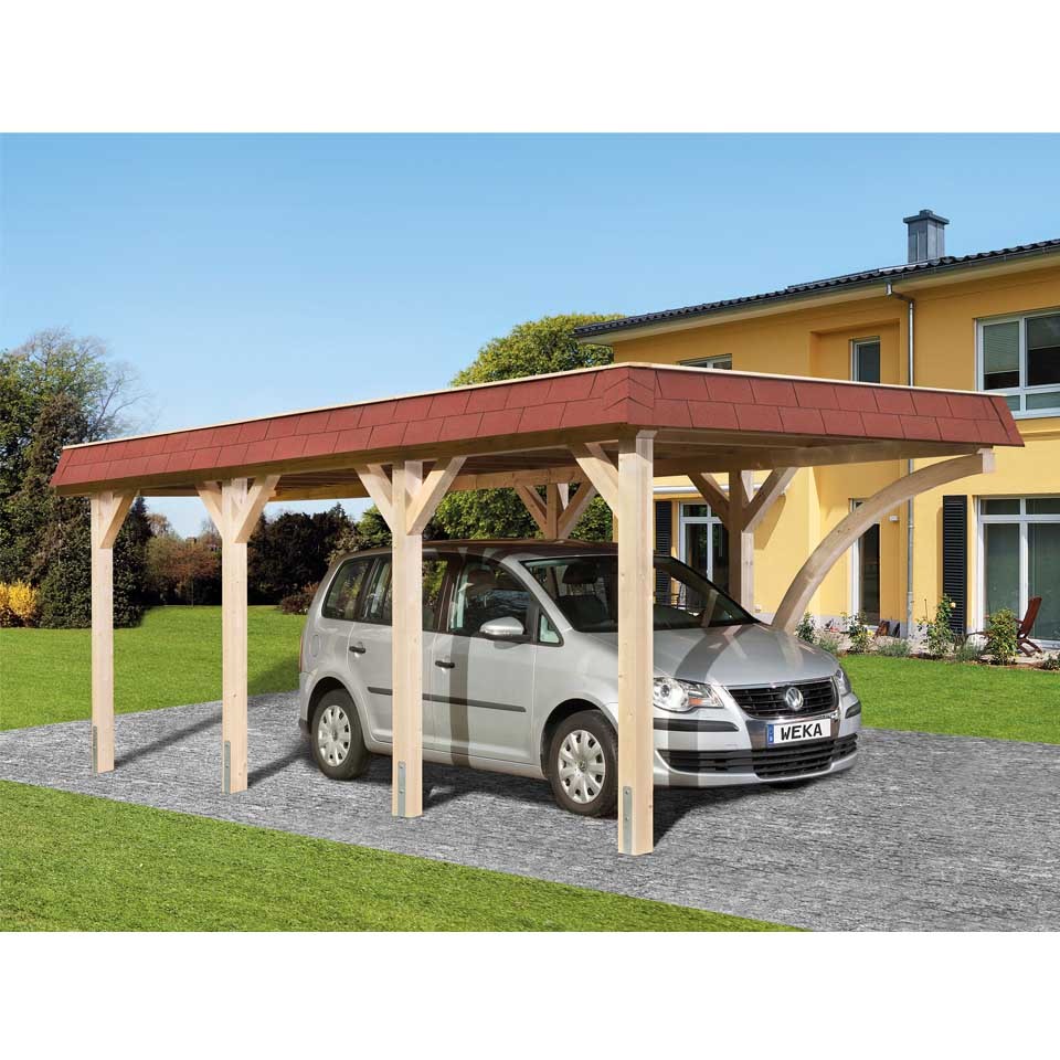 Weka Einzelcarport 615 Leimholz Flachdach