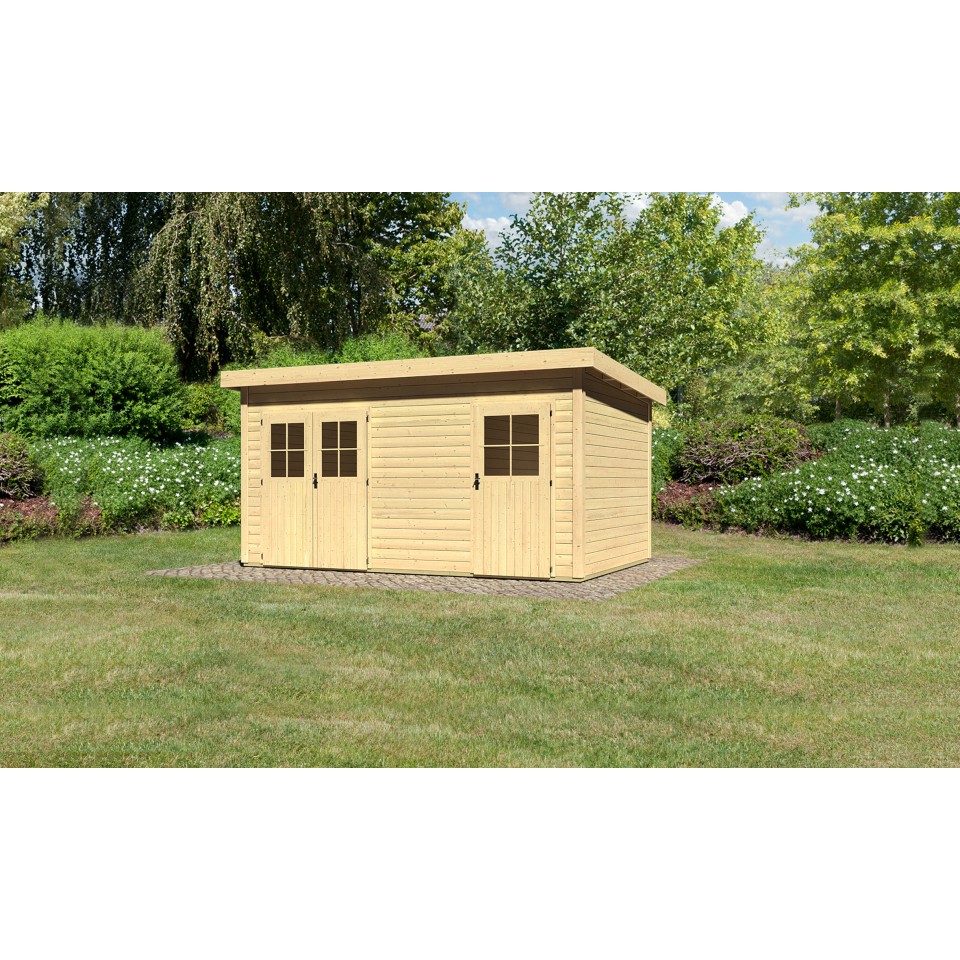 Karibu Woodfeeling Gartenhaus Mattrup - 28 mm | mein ...
