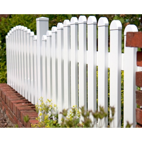 GroJa BasicLine Gartenzaun Kunststoff Bogen oben 2 Höhen | mein ... GroJa BasicLine Gartenzaun Kunststoff Bogen oben 2 Höhen | mein ...