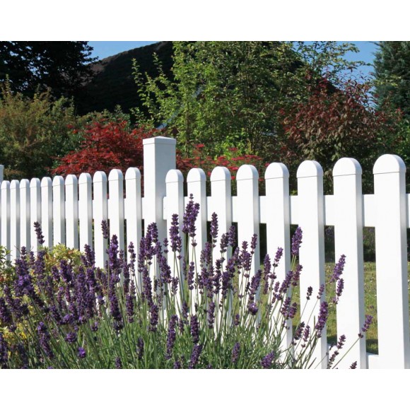 GroJa BasicLine Kunststoff Gartenzaun-Element B 180 cm H 63/90cm ... GroJa BasicLine Kunststoff Gartenzaun-Element B 180 cm H 63/90cm ...