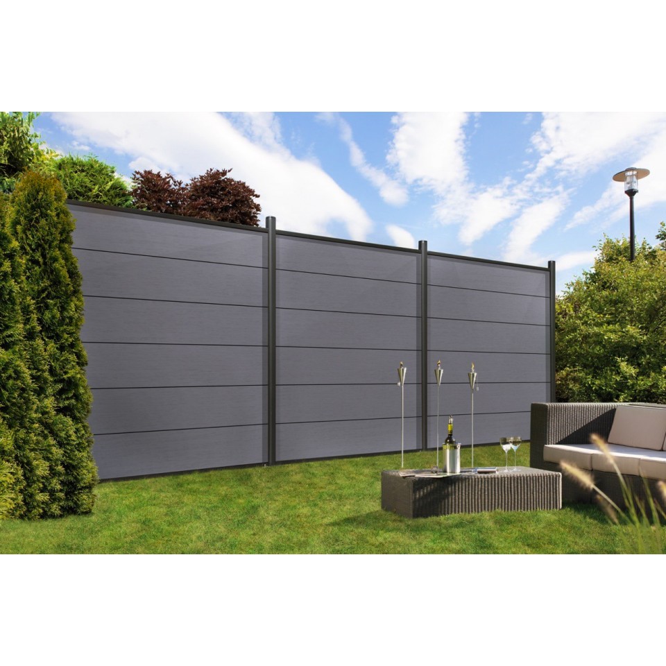 TraumGarten System WPC XL Zaun-Set | mein-zaunshop.de