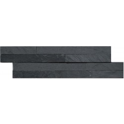 Naturstein Mauerverblender Mini Schiefer Schwarz Slate Black Naturstein Mauerverblender Mini Schiefer Schwarz Slate Black