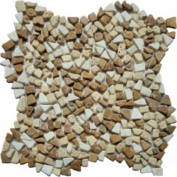 Naturstein Mosaik 8 mm Bruchmosaik Mini Desert Naturstein Mosaik 8 mm Bruchmosaik Mini Desert