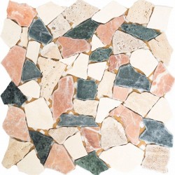 Naturstein Bruchmosaik 8 mm Farb Mix Naturstein Bruchmosaik 8 mm Farb Mix