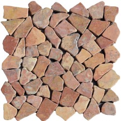 Naturstein Bruchmosaik 8 mm Rot Naturstein Bruchmosaik 8 mm Rot