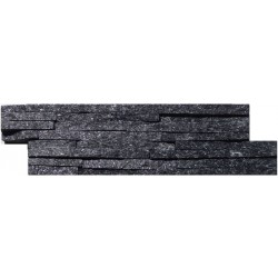 Naturstein Mauerverblender Mini Line Quarzit Black Quarz Naturstein Mauerverblender Mini Line Quarzit Black Quarz