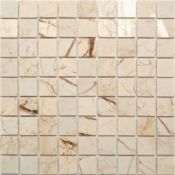Naturstein Mosaik 8 mm Golden SUN 3,2x3,2 poliert Naturstein Mosaik 8 mm Golden SUN 3,2x3,2 poliert