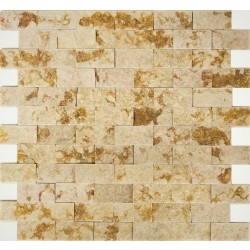 Mini Mauerverblender Tarsos Cream Beige Golden Sun spaltrau Mini Mauerverblender Tarsos Cream Beige Golden Sun spaltrau