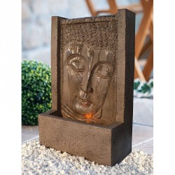 Heissner Polystone Terrassenbrunnen-Set "Buddha-Fountain brown LED" Heissner Polystone Terrassenbrunnen-Set "Buddha-Fountain brown LED"