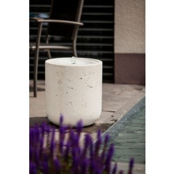 Heissner Terrassenbrunnen-Set Villa Fontania Fountain "Zylinder white LED“ Heissner Terrassenbrunnen-Set Villa Fontania Fountain "Zylinder white LED“