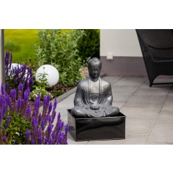 Heissner Aufstellbrunnen-Set Zinc-Combi "Buddha LED" Heissner Aufstellbrunnen-Set Zinc-Combi "Buddha LED"