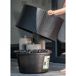 Heissner Rattan-Umrandung für Terrassenbrunnen 016994-00 Heissner Rattan-Umrandung für Terrassenbrunnen 016994-00