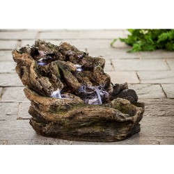 Heissner Felsbrunnen Wood Fountain Springs LED Heissner Felsbrunnen Wood Fountain Springs LED