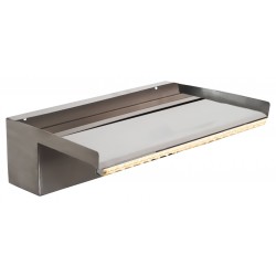 Heissner Wasserfall-Element / Überlaufkante aus Edelstahl mit LED 30 cm Heissner Wasserfall-Element / Überlaufkante aus Edelstahl mit LED 30 cm