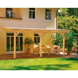 Skan Holz Terrassenüberdachung Andria mit Mittelpfosten Breite 434 cm Skan Holz Terrassenüberdachung Andria mit Mittelpfosten Breite 434 cm