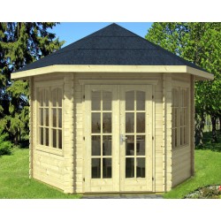 Skan Holz 28 mm Gartenhaus Madeira 2 inkl. gratis Fundamentanker/Pads Skan Holz 28 mm Gartenhaus Madeira 2 inkl. gratis Fundamentanker/Pads
