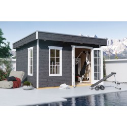 Skan Holz Gartenhaus Breda 2 - 28 mm inkl. gratis Fundamentanker/Pads Skan Holz Gartenhaus Breda 2 - 28 mm inkl. gratis Fundamentanker/Pads
