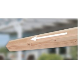 Skan Holz Pfostenverlängerung für Terrassenüberdachung Douglasie 12 x 12 cm Skan Holz Pfostenverlängerung für Terrassenüberdachung Douglasie 12 x 12 cm