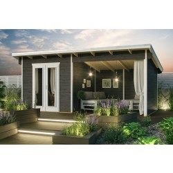 Skan Holz Gartenhaus Texel - 28 mm inkl. gratis Fundamentanker/Pads Skan Holz Gartenhaus Texel - 28 mm inkl. gratis Fundamentanker/Pads