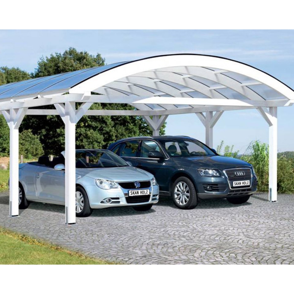 Skanholz Franken Bogendach Doppelcarport