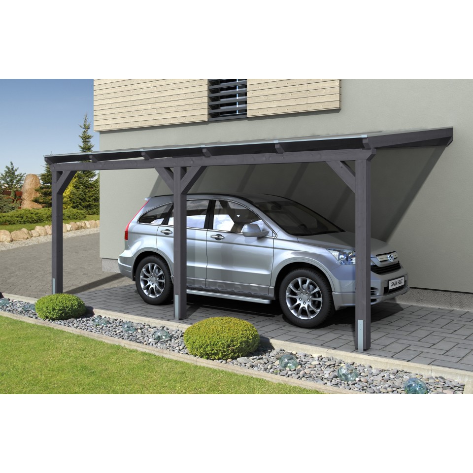 Skan Holz Wandanbau Carport Vogtland 300 X 541 Cm