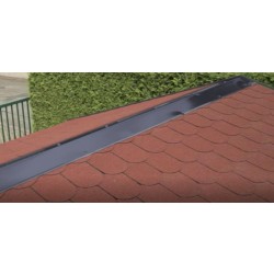 Aluminium Firstabdeckung für Satteldach-Gartenhäuser anthrazit (1 Stück á 2 m) Aluminium Firstabdeckung für Satteldach-Gartenhäuser anthrazit (1 Stück á 2 m)
