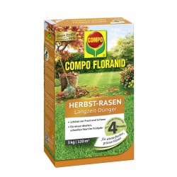 COMPO FLORANID Herbst-Rasen Langzeit-Dünger 3 kg für 120 m² COMPO FLORANID Herbst-Rasen Langzeit-Dünger 3 kg für 120 m²