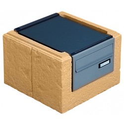 WESERWABEN Premium-Line Landhaus Pfeilerelement Briefkasten Entnahme hinten WESERWABEN Premium-Line Landhaus Pfeilerelement Briefkasten Entnahme hinten