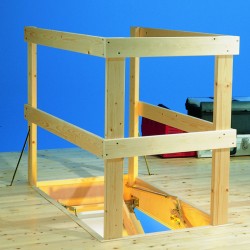 DOLLE Lukenschutzgeländer aus Holz für 140 x 70 cm DOLLE Lukenschutzgeländer aus Holz für 140 x 70 cm